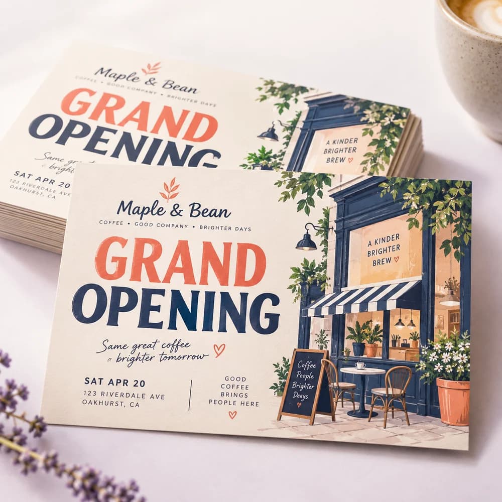 Grand Opening Postcards