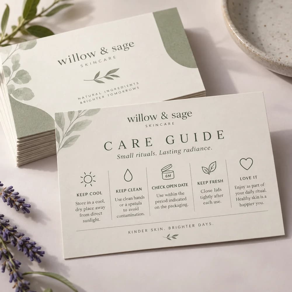 Product Care Cards