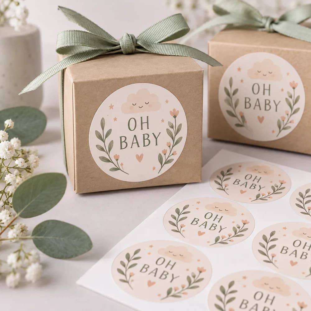 Etiquetas para baby shower