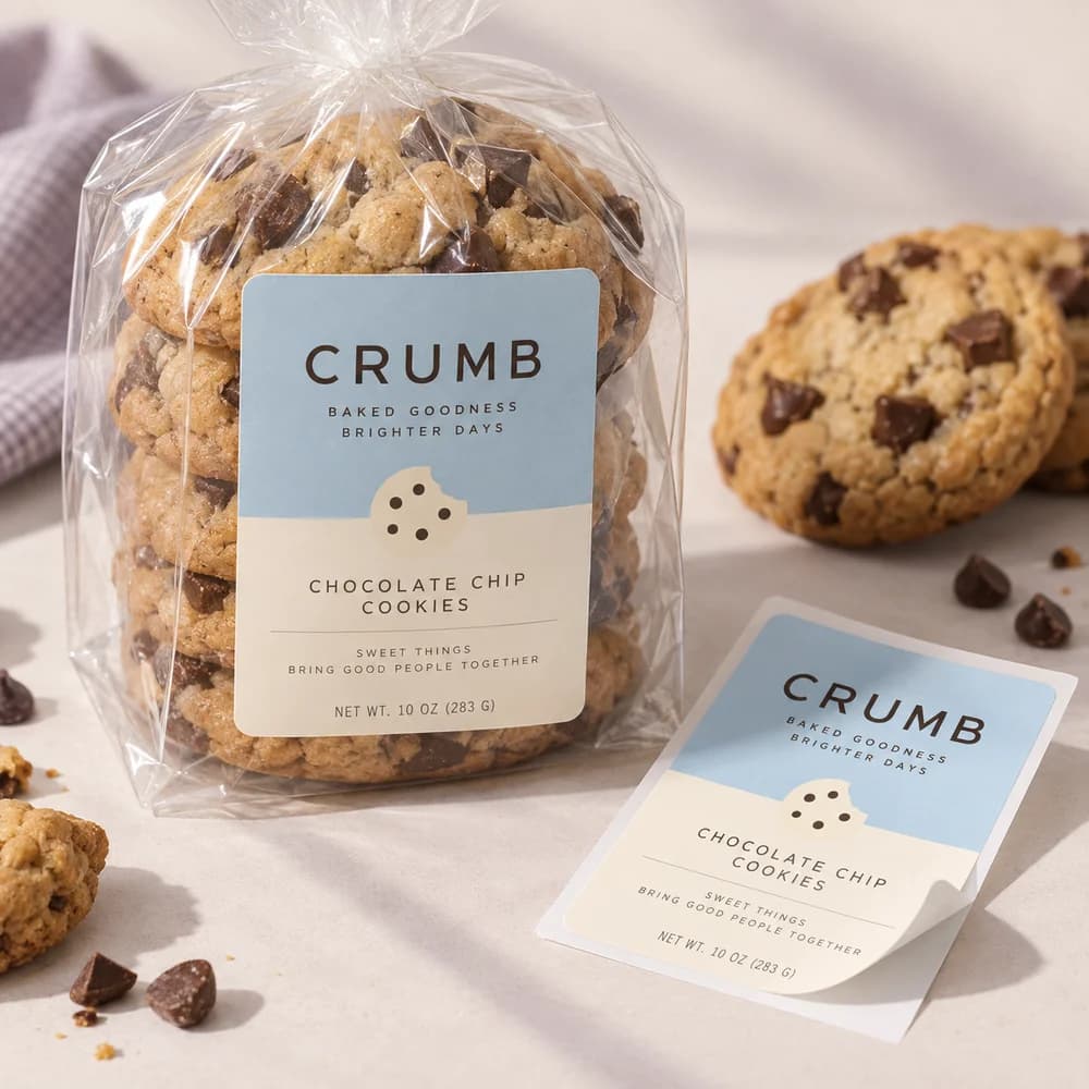 Etiquetas para bolsas de galletas