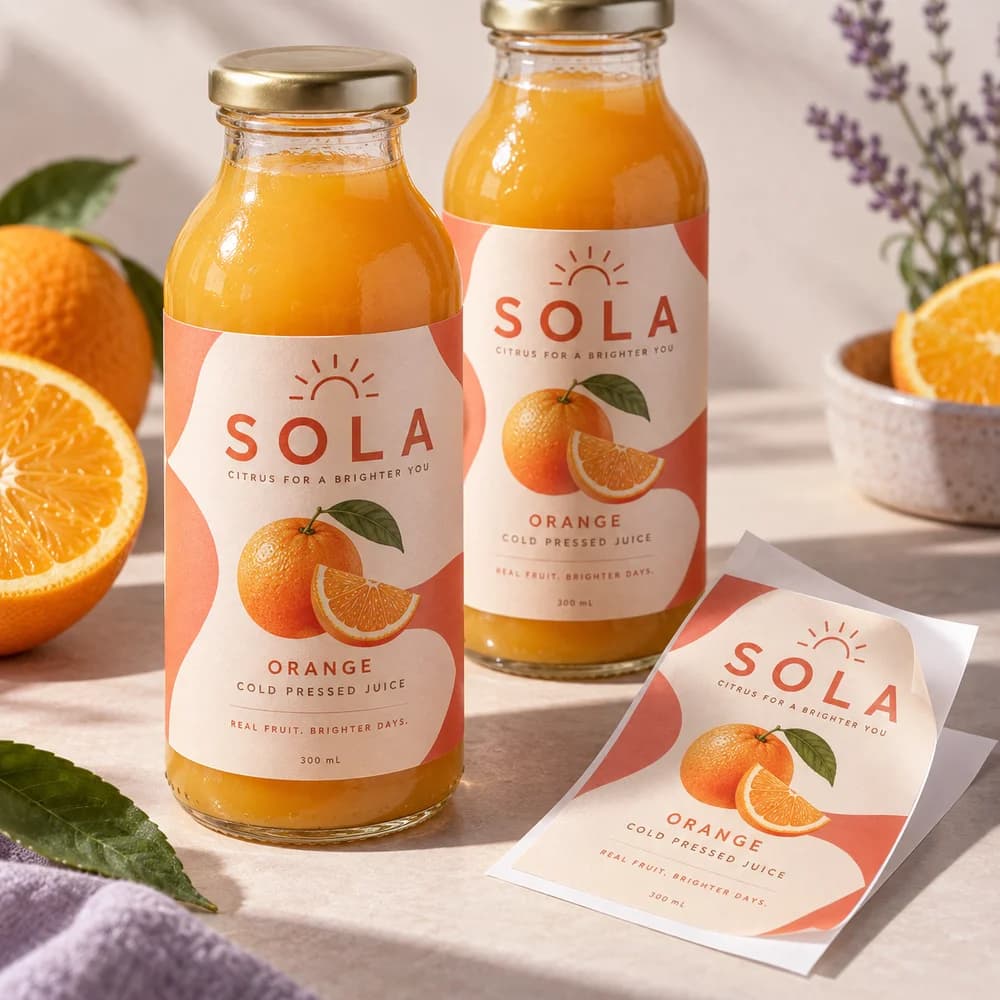Juice Bottle Labels