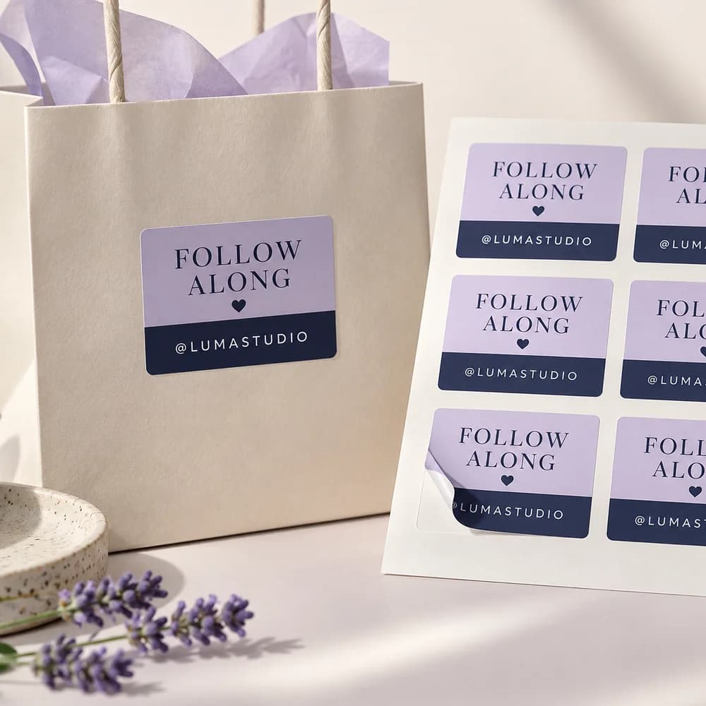 Social Handle Stickers