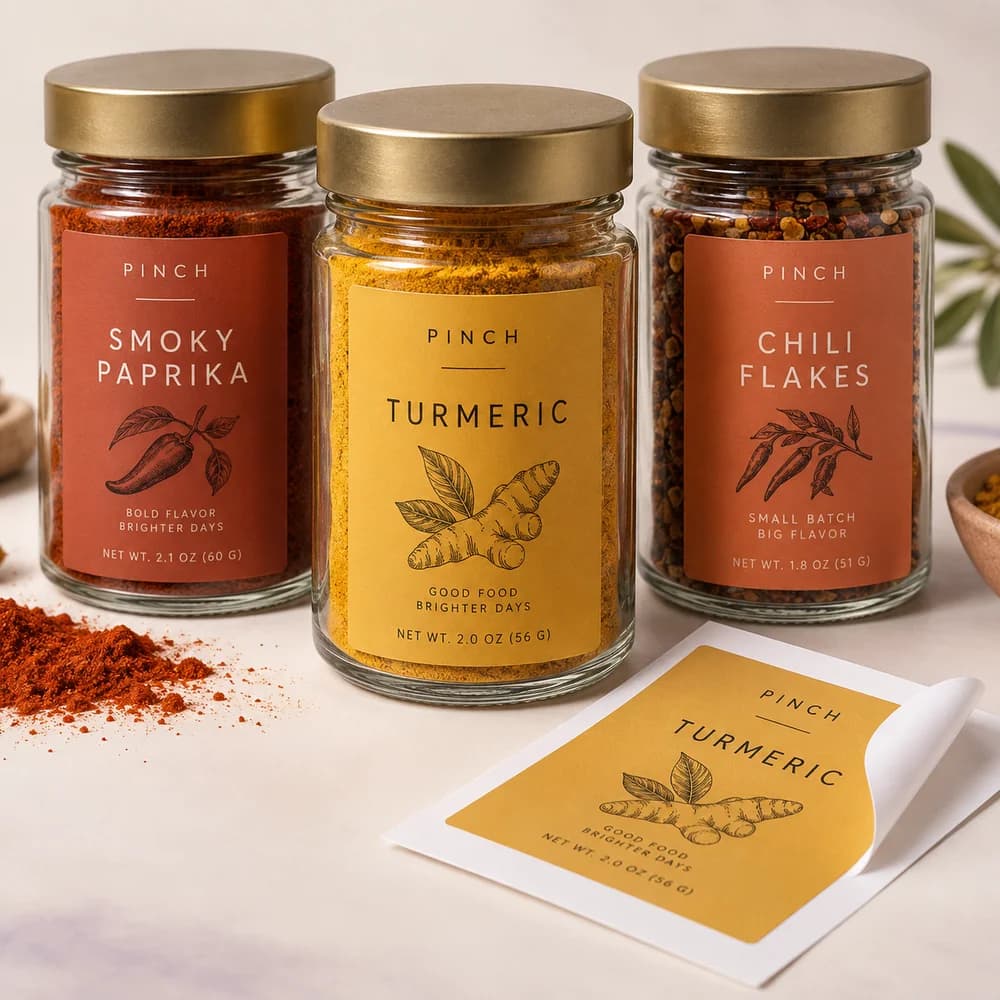 Spice Jar Labels