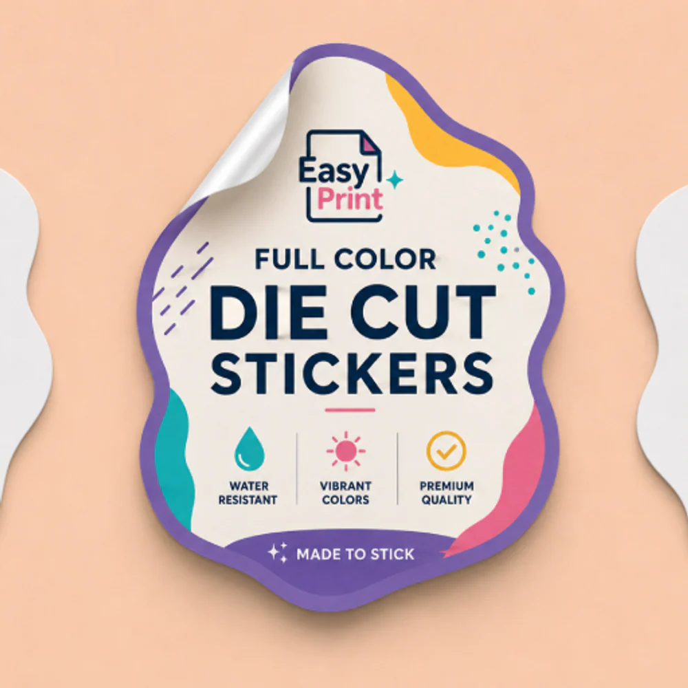 Custom waterproof die-cut stickers
