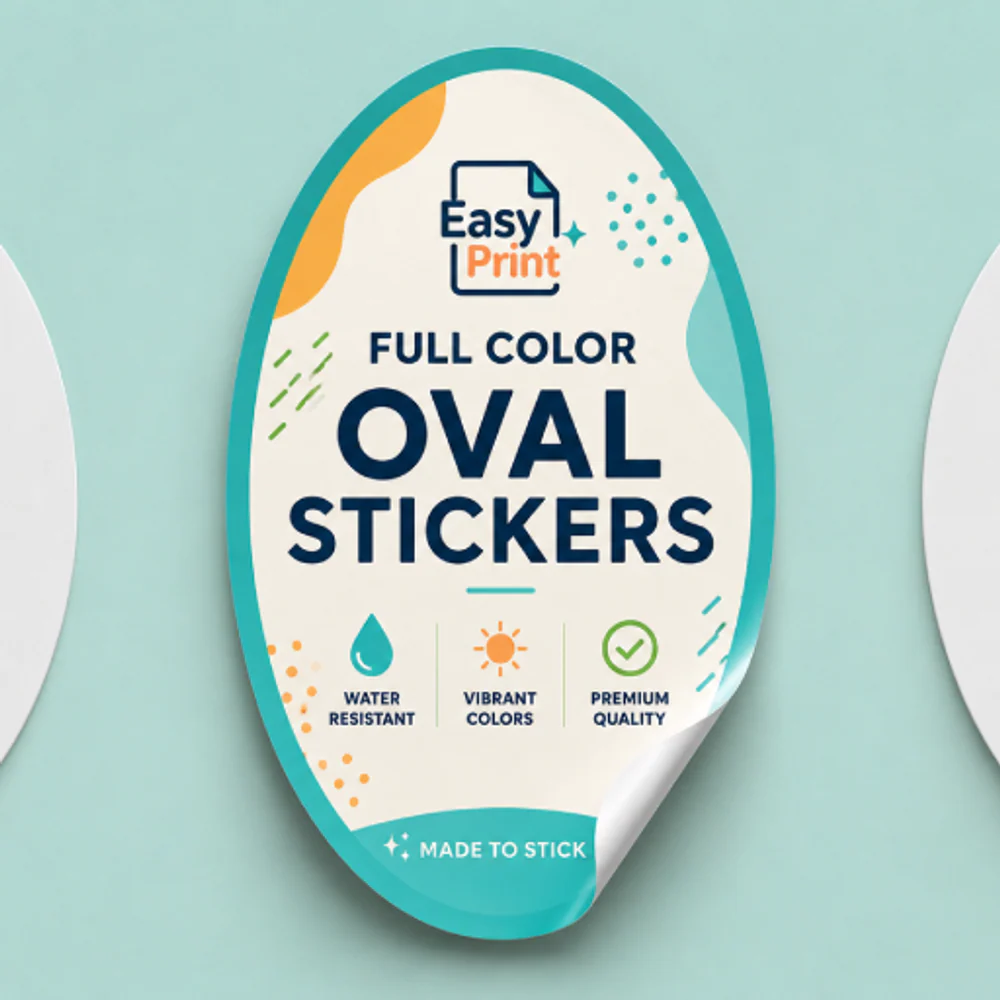 oval custom sticker