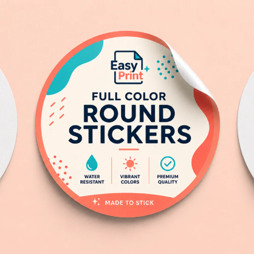 round custom sticker